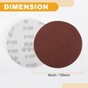 Partuto 10 Pcs 6inch 100 Grit Universal Sanding Discs -