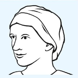 HARTMANN 9924673 Foliodress Cap Comfort Rondo Plus Surgical Caps, Aqua, Pack of 100