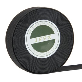 Elastic Wig Band for Sewing, Black Knit Elastic Spool High Elasticity for Wigs Pants Waistband Crafts DIY (1 Inch x 6 Yards)