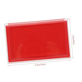 jojofuny Portable Ink Pad with Sealing Box Fast Drying Pad for DIY Crafts for Calligraphy Stamping Scrapbooking Durable Easy to Clean Art Supplies