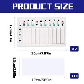 2 Pcs Chore Chart Memo Boards for Kids, Portable Dry Erase to-Do List, Magnetic Reusable Homework & Task Boards, Educational & Fun