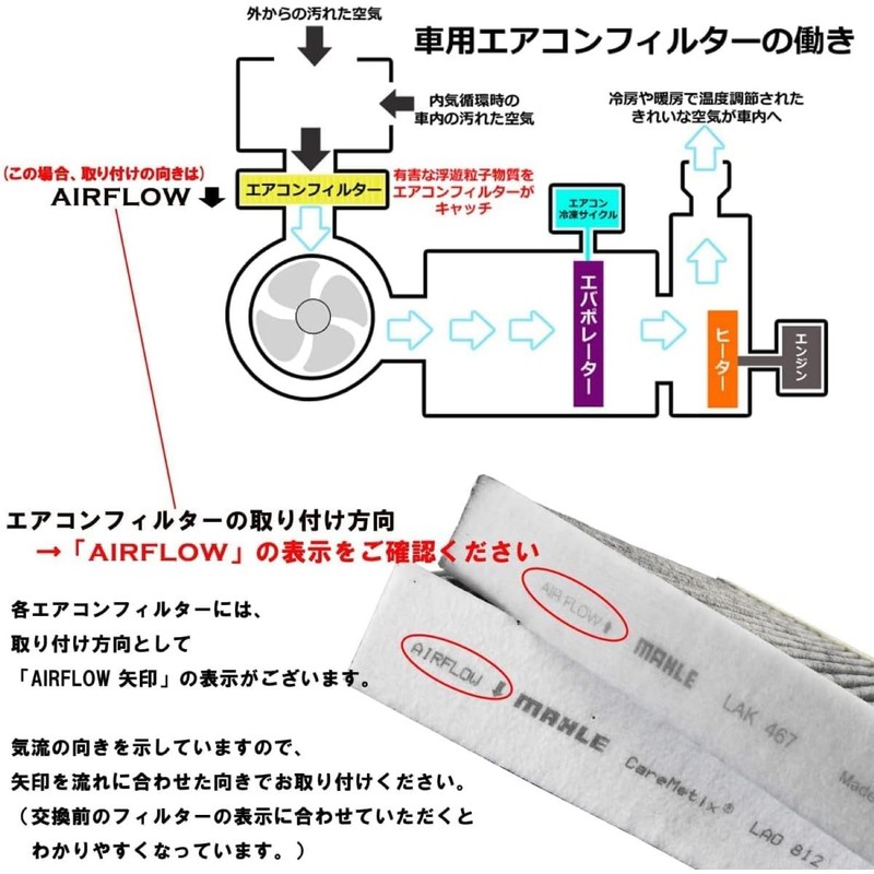 MAHLE Air Conditioner Filter Model Number: LAK1942P