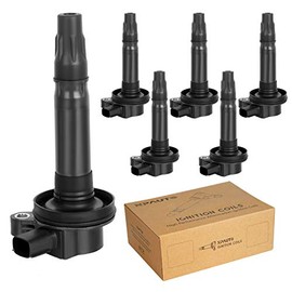 NPAUTO Ignition Coil Pack Compatible with 3.5 3.7 V6 2007 2008 2009 2010 2011 2012 2013 2014 2015 2016 Ford Edge Explorer F150 Flex MKS MKT MKZ, Mazda 6 CX-9 3.7L 3.5L, UF553 DG520, Pack of 6