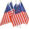 30 Pcs American Flags Small Flags On Sticks Hand Held