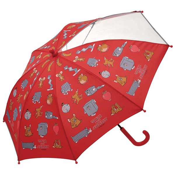 Skater UB45-A Children's Umbrella, 17.7 inches (45 cm), For Lower Grades, Tom & Jerry