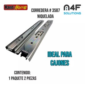 Handyhome Corredera Handy Home 30cm X 3.5cm 1 Paquete 2 Pza 3587