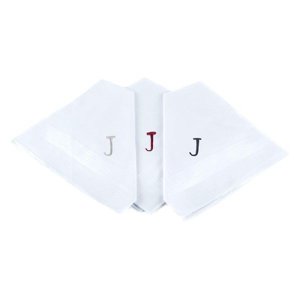 Monogrammed Handkerchiefs for Men - Soft Hankies for Men +