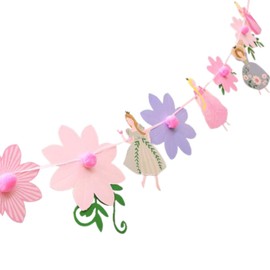 dilib Garland, Flower, Birthday, Stylish, Decorative, Girl, Birthday Garland, Decoration, Cracker, Party, Princess, Ballerina (16.6 ft (3 m)