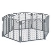 Evenflo Versatile Play Space Adjustable Play Area, 6-Panel (Cool Gray)