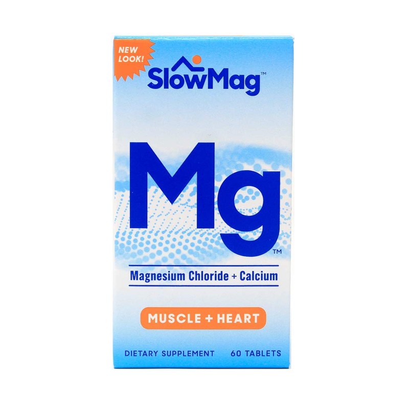  SlowMag Magnesium Chloride with Calcium, 3Pack (60 Count Each)