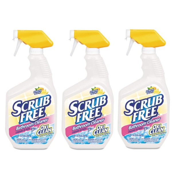 Scrub Free Bathroom Cleaner with Oxi Clean, Lemon Scent, 32 oz (3)