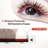 ACTROL YY Eyelashes Extension Lashes Brown C Curl 0.07mm 12mm