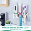 Toothbrush Holders Wall Mounted, Electric Toothbrush Holder, Stainless Steel Shower