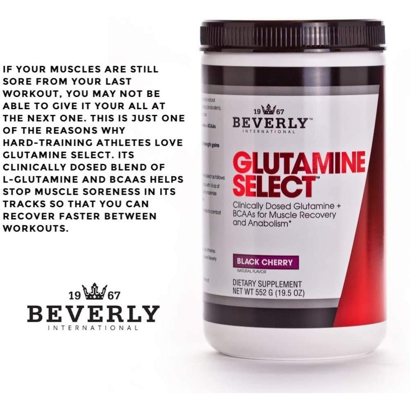 Beverly International Glutamine Select, 60 Servings. Clinically Dosed L-Glutamine and