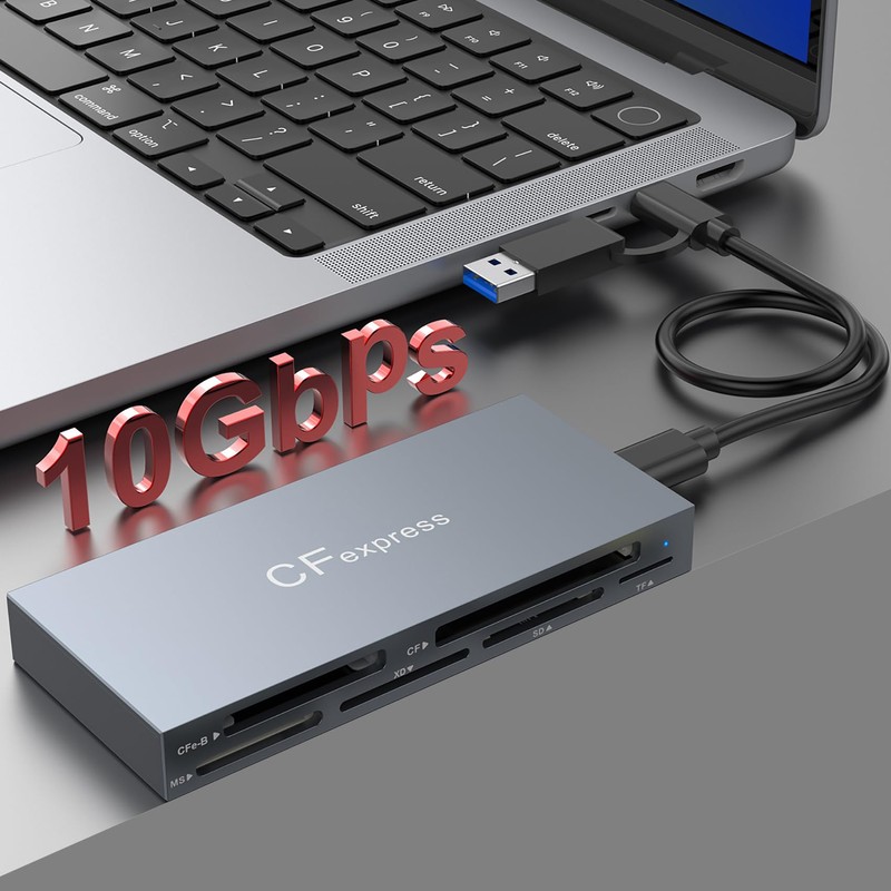 tunghey 8 in 1 CFexpress Type B Card Reader with