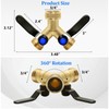 BACASIN 2 Pack Hose Splitter 2 Way Heavy Duty