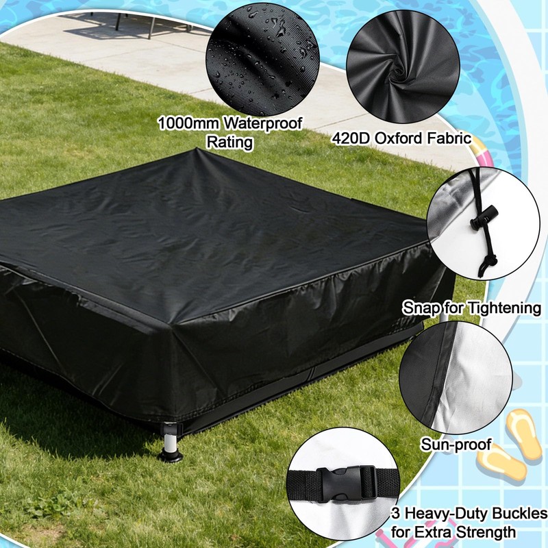 4 x 4 Ft Mini Frame Pool Cover for Frame