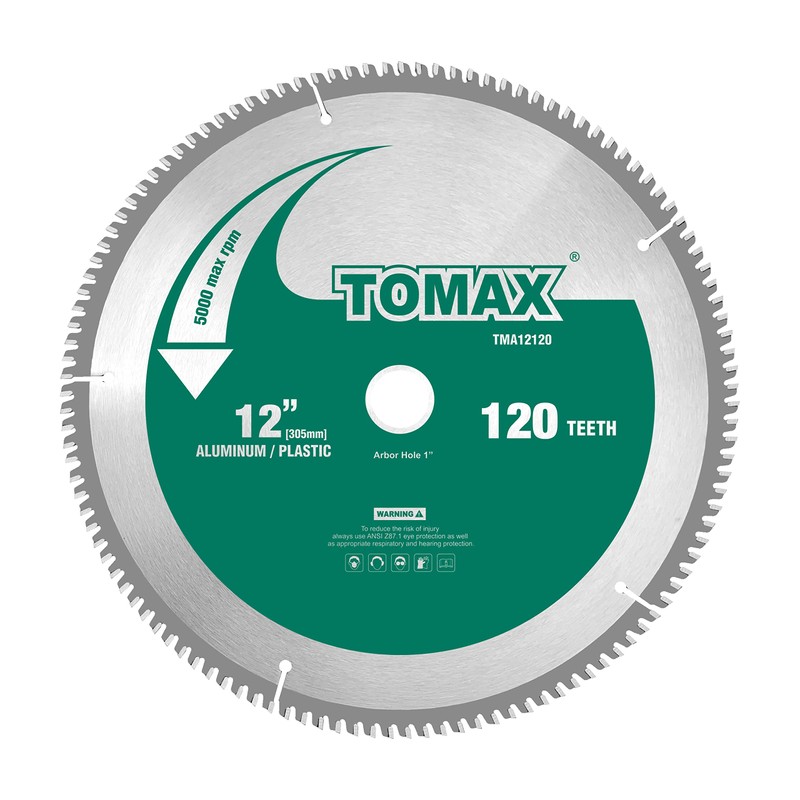 TOMAX 12-Inch 120 Tooth TCG Thin Aluminum and Non-Ferrous Metal