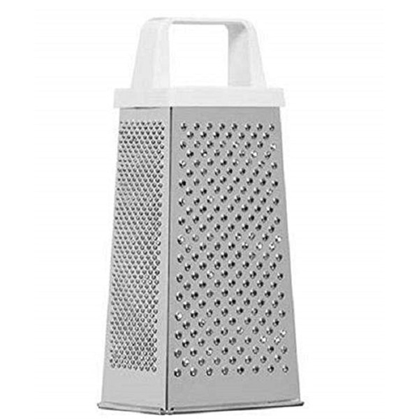 Kitchencraft Four Sided Grater, Stainless Steel, Silver, 20 x 12 x 16cm