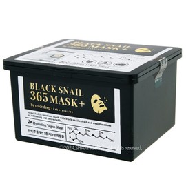Black Snail 365 Mask by Color Deep Laboratories, 30 sheets / 블랙 스네일 365 마스크 바이 컬러딥 래버러토리즈 30매