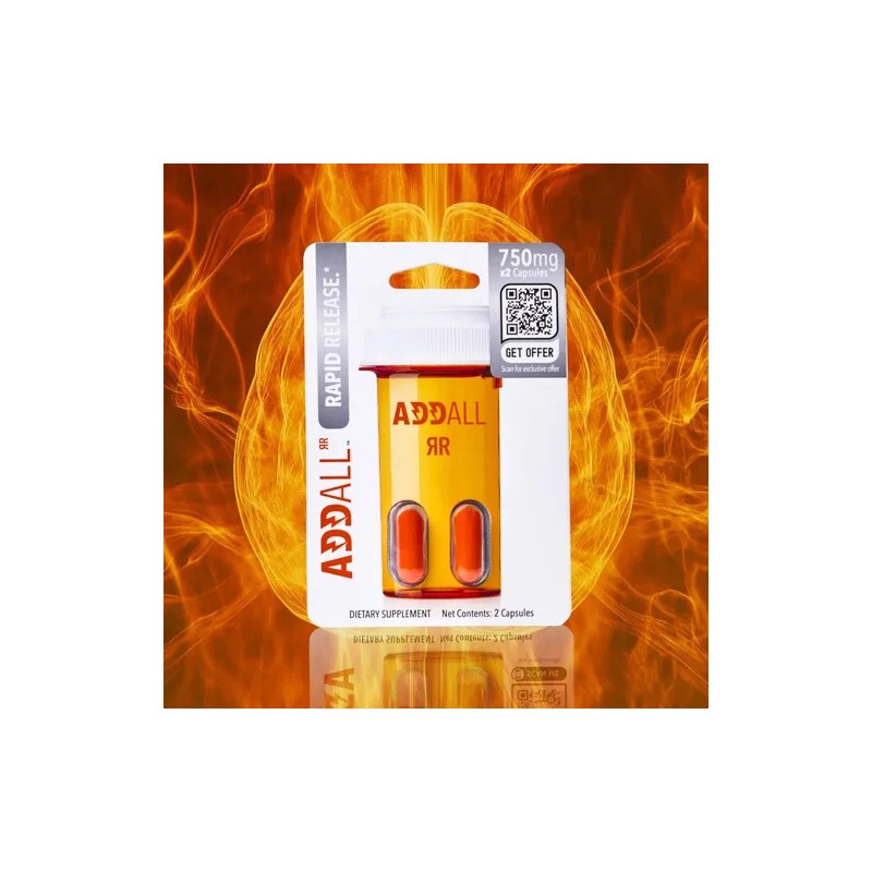 Addall Rapid Release Suplemento Nootrópico Energía 12 Pack