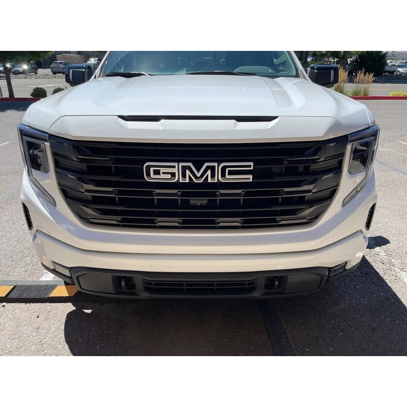 Auto Front Black White Emblem Overlay 2019-2022 GMC Sierra 1500