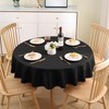 Homaxy Table Cloth Round 150 cm, Washable Polyester Jacquard Tablecloth,