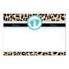 30 Blank Thank You Cards Notes Teal Baby Shower Leopard