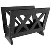 Frenchi Home Furnishing Contemporary Magazine Rack, Black