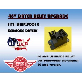 Picker NEW KENMORE WHIRLPOOL DRYER RELAY 40 AMP UPGRADE REPLACES 3405281 T9AP1D52-48-03