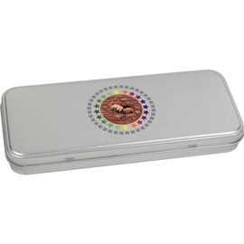 Azeeda 'Fist Breaks Wall' Metal Hinged Stationery Tin/Storage Box (TT00237238)