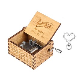 Biscount The Titanic Movie Theme Music Box My Heart Will Go On Antique Carved Hand Crank Wooden Musical Box Toy