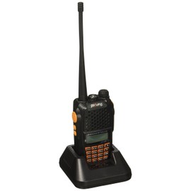 Baofeng Pofung UV-6R Dual-Band Two-Way Radio Transceiver 136-174/400-520MHz High Power 5W/1W, 65-108MHz FM Two-Way Radio,Black