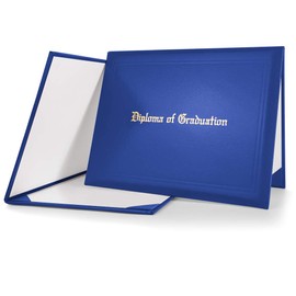 GraduationMall Imprinted Diploma Cover for Certificate 8.5''x 11'' Royal,1-Pack