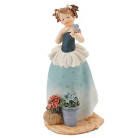 Victorian Girl Resin Ornament Exquisite Cute Stable Desktop Resin Handicraft Ornament for Home Decoration
