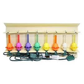 Christopher Radko Bubble Brite Retro Bubble Light String Set - Y/W/G/O/W/P/LP/Y