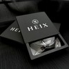 HEIX Mens Multilayer Braised Leather Bracelet Magnetic Stainless Steel Clasp