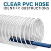 PVC Dust Collection Hose 4" x 20', Puncture Resistant Clear
