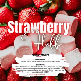 JerrBear’s Custom Body Dusting Powder - Scented - Gentle - Fine Powder Talc-Free Fragrance Moisture Cosmetic Skin Care:_Strawberry Fluff