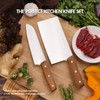 SHI BA ZI ZUO Chinese Kitchen Knife and Santoku Knife,2