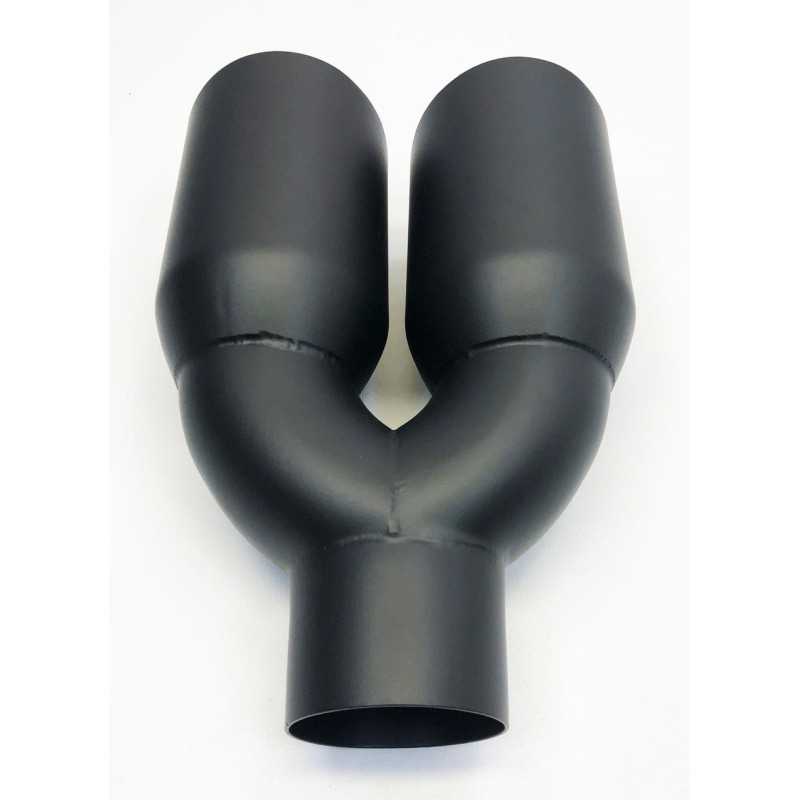 Dual Exhaust Tip 2.50 In Inlet Dual 3.50 Outlets 10.00