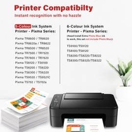 PGI-280XXL/CLI-281XXL Replacements for Canon 280 281 Ink Cartridges Combo Pack | High Yield 280 281 XXL Ink for Cannon Work with TR8620a TR8520 TR7520 TS9520 TS9521C TS6220 TS6320 Printers (10 Pack)