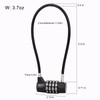 NBYT ‌4-Digit Cable Locks with Combination - Heavy Duty Outdoor