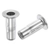 uxcell 5/16-18 Multi-Grip Rivet Nuts, 10pcs Pre-Bulbed Shank Flat Head