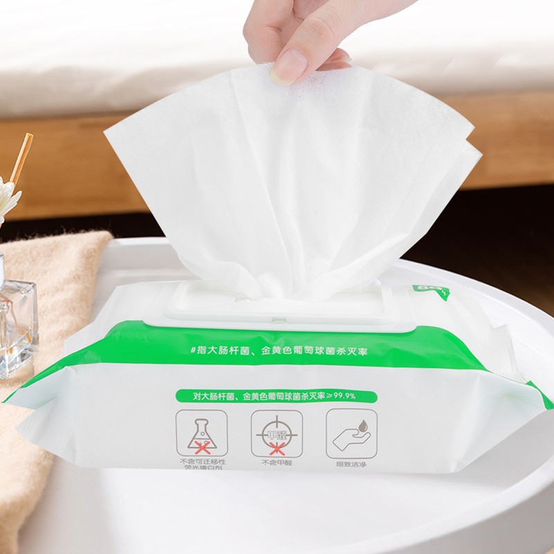 80pcs Ultra-Soft Cleansing Wet Wipes Draw Off Packing Family Affordable