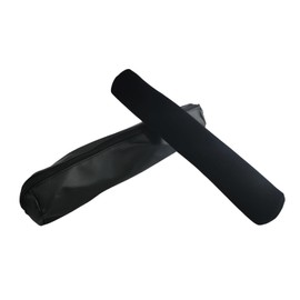 SCIKHEFT Bracelet Bangle Watch Roll Travel Pouch Jewelry Organizer, Portable Zipper Pouch with Removable Roll Insert for Standard Size 12.5" W x 2.8" Diameter (PU Bag+Velvet Rack)