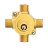 Gerber Single Handle 1/2" 4-Port/3-Outlet Shower Diverter Valve (Pause/Individual/Shared)