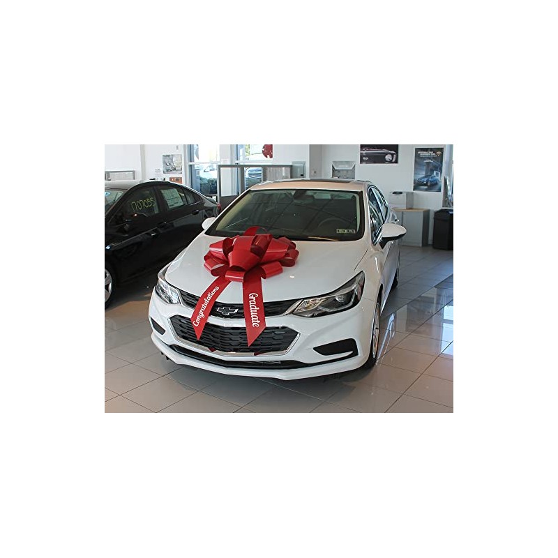 30" Congratulations Graduate Big Suction Cup Car Bow - Made