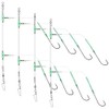 Rodeel 4 PCS Sea Fishing Rigs Flapper Rig Two Hook