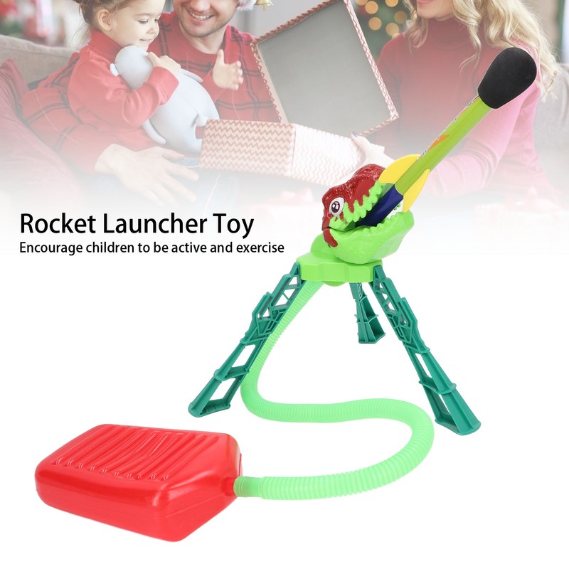 Kids Rocket Launcher Safe Luminous Effect Step On Launcher Toy